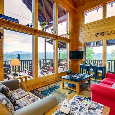 Expansive Sevierville Cabin With 2 Decks And Hot Tub!